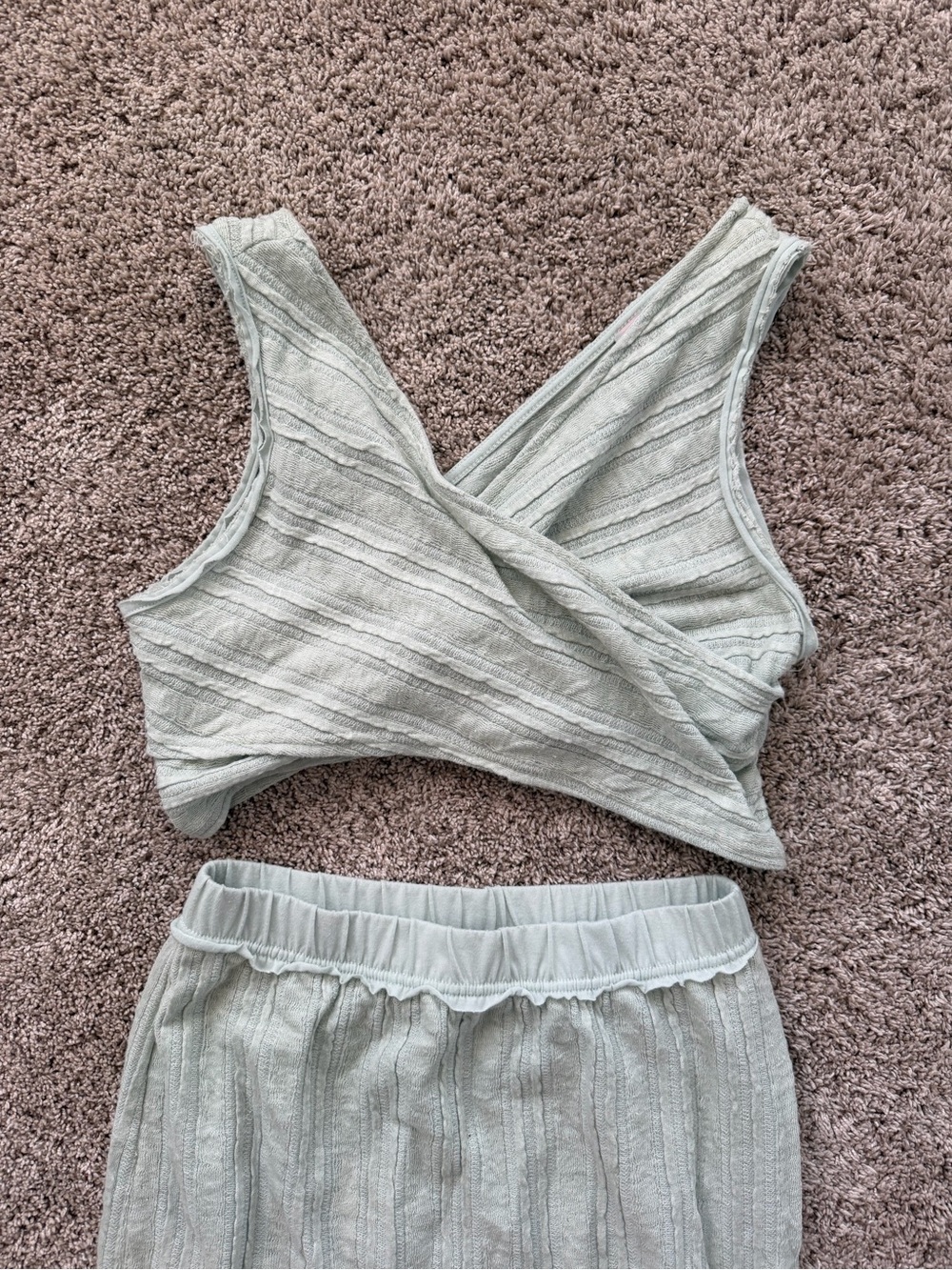 Light Sage Ribbed Set from Free People - Women - Picture 3 of 4